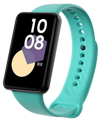 Productafbeelding van Hoogwaardige TPU-horlogeband met zwarte sluiting, vervanging voor de Honor Band 9, in turquoise kleur