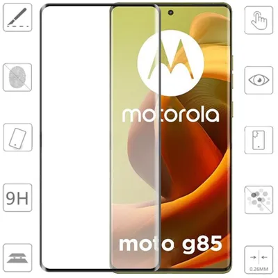 Produktbild von Für Motorola Moto G85 5G 1x 4D Display Full LCD Curved Hart Glas Folie Schutz Zubehör