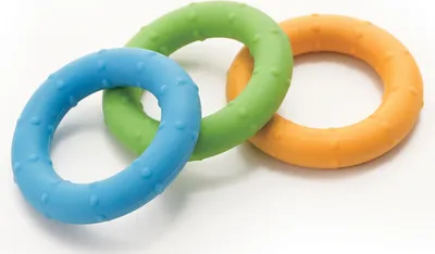 Produktbild von Weplay KT3002-006 'Squeezer' Ring, Ø 6,5 cm, mehrfarbig, 6-teilig (1 Set)