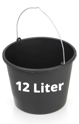 Produktbild von Mörtel Eimer 12 Liter Volumen, robuster Griff, 310 mm Durchmesser, 230 mm Höhe