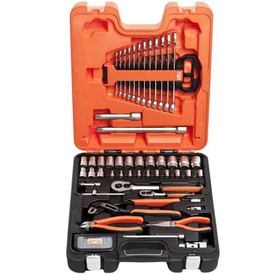 Produktbild von BAHCO Steckschlüsselsatz Mix 1/4" und 1/2" 81-tlg. S81MIX