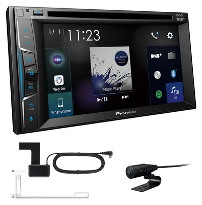 Produktbild von Pioneer AVH-A3200DAB, Schwarz, 2 DIN, 50 W, CD, DVD, 15,8 cm (6.2"), A2DP, AVRCP