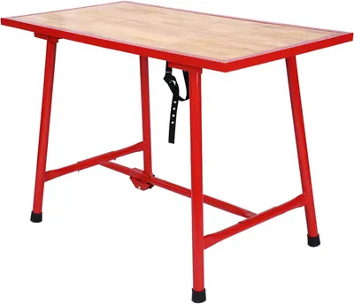 Zdjęcie produktu dla Składany stół warsztatowy, stół roboczy, stół do montażu o wymiarach 120x62,5 cm, składany stół