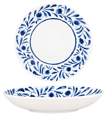 Produktbild von Bonna Tiefe Teller - Lavis Blue - Porzellan - 25 cm (1300cc)