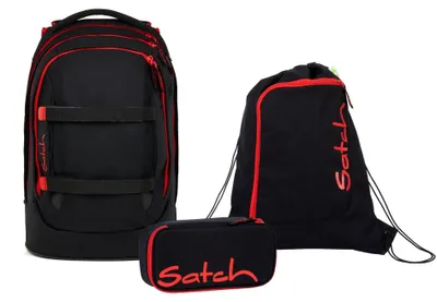 Produktbild von Satch Schulrucksack-Set PACK Fire Phantom 3-teilig, Kollektion 2025