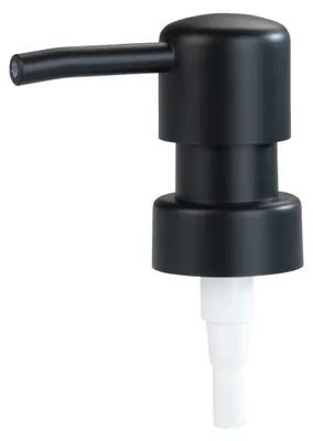 Image de Tête de pompe de rechange pour distributeur de savon, noire, ronde ; pompe de rechange pour distributeur de savon, en plastique, pour filetage de ø 28 mm
