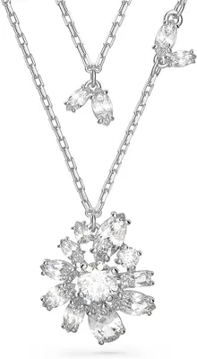 Produktbild von Swarovski Damen Kette Halskette Edelstahl Gema Flower 5644658