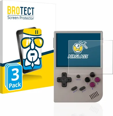 Produktbild von 3x BROTECT Schutzglas für Anbernic RG35XX Schutzfolie Panzer Folie Glas Display Schutz klar