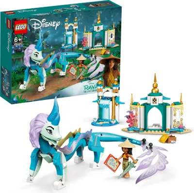 Produktbild von LEGO 43184 Disney Princess Raya und der Sisu Drache, Spielzeug aus dem Film Raya und der letzte Drache mit Drachen als Figur und Mini-Puppe von Raya