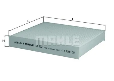 Produktbild von MAHLE Innenraumfilter LA 922 Pollenfilter für FIAT 500 (312)