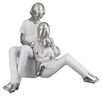 Productafbeelding van Casablanca, Figuur, Familie, "Ouderlijke vreugde", Kunsthars, wit, Lengte: 13,5 cm, Breedte: 20,5 cm, Hoogte: 17 cm, Artikelnummer: 79789