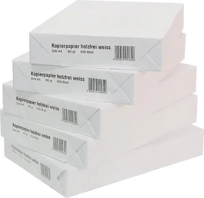 Produktbild von Kopierpapier DIN A4, 75 g/qm, Karton mit 2.500 Blatt