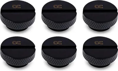 Produktbild von Alphacool 17622, Wasserblock, Messing, Schwarz, 1/4", 9,5 mm, 1,8 cm