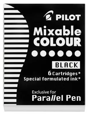 Náplň do plniacich, PILOT "Parallel Pen", čierna