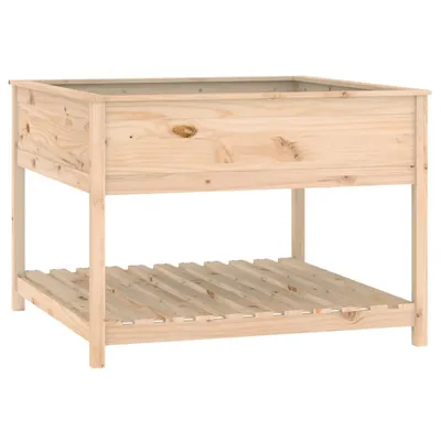 Obrázok produktu pre Kvetináč s policou 111,5x111,5x81 cm masívna borovica
