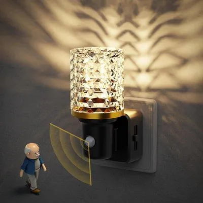 Productafbeelding van Dimbaar LED Nachtlampje met Bewegingsdetector en Schemersensor voor Kinderen