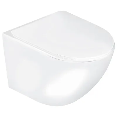 Produktbild von Kerra Delos WH Wandtoilette ohne Rand mit Absenkautomatik