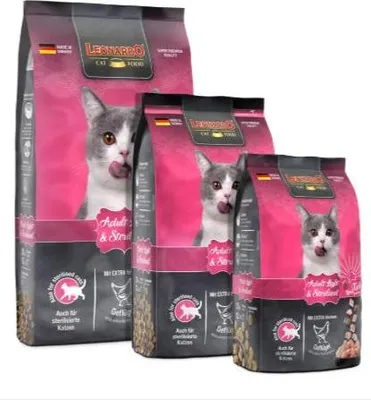 Produktbild von Leonardo Cat Food Adult Light & Sterilised, Adult, jede Rasse, Geflügel, 300 g