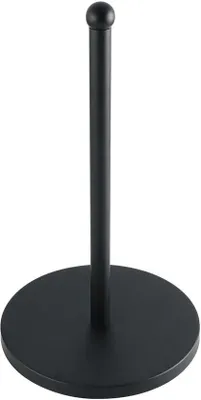 Produktbild von Stehender Küchenpapierhalter 31cm, Edelstahl, schwarz, mit Reserve