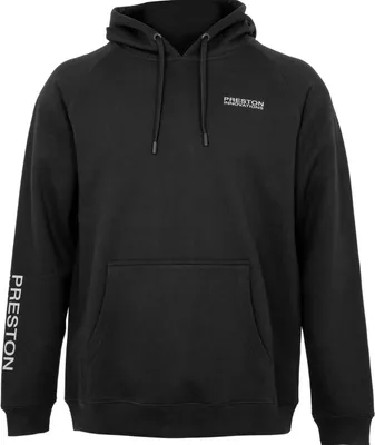 Image de Pull à capuche en éponge noire de Fishing Preston pour hommes - Xxxl