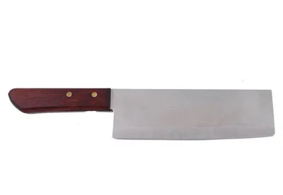 Produktbild von 053 Thailand Küchen-Messer mit Holzgriff 31,5 cm, 6,2 cm breit, Fleisch Gemüse Messer rostfrei, AAF Nommel ®