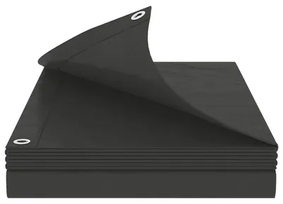 Image de vidaXL, bâche plate avec œillets, gris anthracite, 3 x 5 mètres, 90 g/m², en polyéthylène