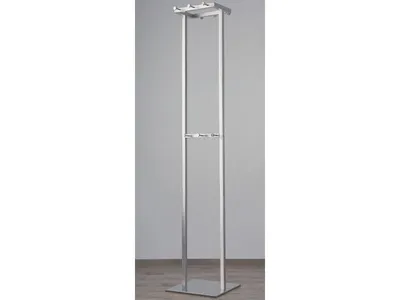 Produktbild von Standgarderobe Garderobenständer modern Edelstahl matt gebürstet