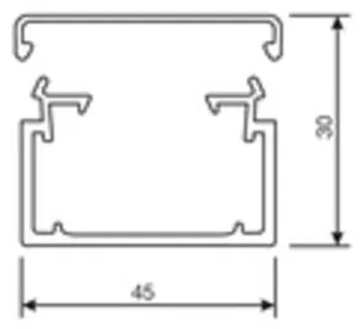 Produktbild von Hager Leitungsführungskanal LF3004507035 PVC LF 30x45mm lichtgrau