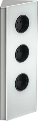 Immagine prodotto di WIPO Mira vetro d'angolo, presa d'angolo, acciaio inox/vetro bianco