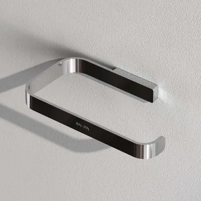 Immagine prodotto di AM.PM Func Porta rotolo di carta igienica da parete Porta rotolo di carta igienica in acciaio inox per bagno da parete in acciaio inox, cromato