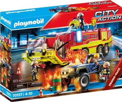 Produktbild von PLAYMOBIL City Action 70557 Feuerwehreinsatz mit Löschfahrzeug