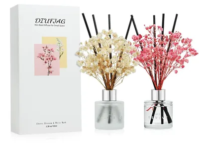 Immagine prodotto di Diffusore di fragranze, ciliegio in fiore e muschio bianco, con 8 bastoncini, 100 ml