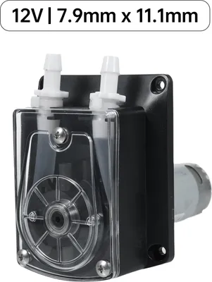 Zdjęcie produktu dla Pompa perystaltyczna GROTHEN DC 12 V, pompa dozująca ciecz o wysokim natężeniu przepływu 1500 ml/min, 2 rolki z przezroczystą rurką silikonową w jakości spożywczej do analizy chemicznej w laboratorium akwarystycznym, dozowanie dodatków