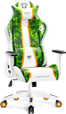 Produktbild von Diablo X-One 2.0 Gaming Stuhl für Kinder Bürostuhl Schreibtischstuhl Verstellbare Armlehnen Ergonomisches Design Nacken/-Lendenkissen Farbe: Craft, Größe: Kids