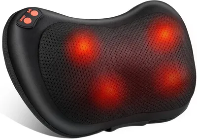 Obrázok produktu pre Shiatsu masážny prístroj na krk, ramená a chrbtt, funkcia ohrevu, pre domácnosť