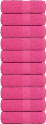 Produktbild von （Robust Möbel）Gästetücher FROGN 10er set - modernes Design - Rosa 30x50cm 360 g/m² NEU796436 - Handtücher
