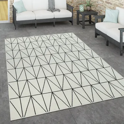 Produktbild von Outdoor Teppich Skandinavisch wetterfest Modern & Pflegeleicht für Innen & Außen Grösse 160x230 cm