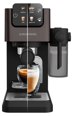Produktbild von Grundig KSM 5330 Espresso Makinesi, Espressomaschine, 1,1 l, Gemahlener Kaffee, 1628 W, Graphit