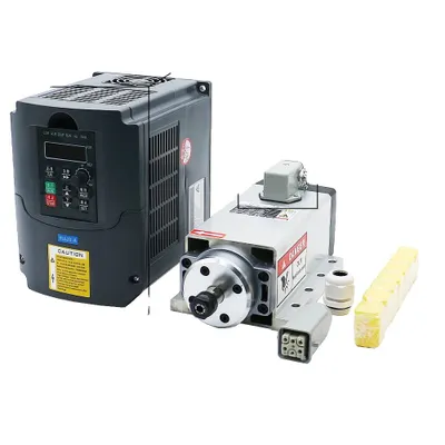 Obrázek produktu pro Sada CNC vřetena, vysokorychlostní, vzduchem chlazené provedení, šedá, 87 mm