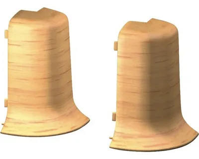 Produktbild von Prinz Außenecken für Klemm-Sockelleiste mit Kabelkanal 50 mm Buche