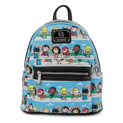 Image de Loungefly DCCBK0062 DC SUPERHEROES CHIBI LINEUP MINI BACKPACK