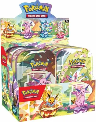 Obrázek produktu pro Pokémon - TCG Scarlet & Violet Prismatic Evolutions Mini plechovka 8 ks