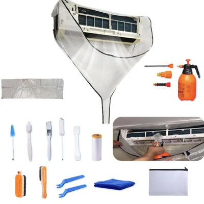 Image de Kit de nettoyage professionnel pour climatiseurs split - Blanc 60-135 cm