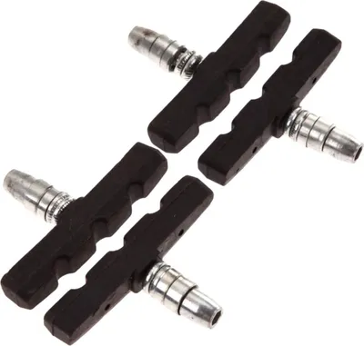 Zdjęcie produktu dla 4-częściowy zestaw hamulców rowerowych do Shimano | 2 pary szczęk hamulcowych czarnych do roweru | hamulec V-brake 70mm symetryczny | klocki hamulcowe | klocki hamulcowe | zestaw szczęk hamulcowych | klocki hamulcowe V-brake | szczęki hamulcowe MTB