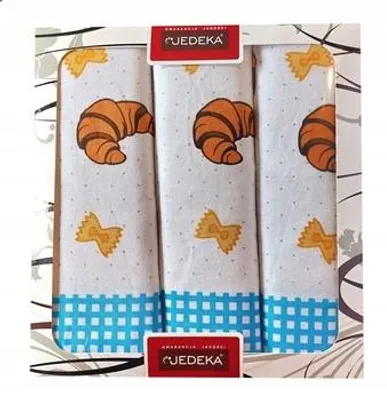 Produktbild von Jedeka Küchenhandtuch-Set 3 Stück 50x70cm 100% Baumwolle