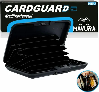 Produktbild von Etui na kartę kredytową CARDGUARD Aluminiowe etui na kartę kredytową z ochroną RFID NFC