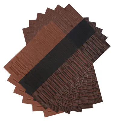 Obrázek produktu pro Odolná kuchyňská podložka, 6 kusů, 30x45 cm, protiskluzová, černá podložka pod pracovní desku
