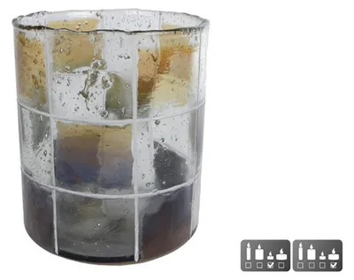 Produktbild von Cozydecor Teelichthalter aus Glas, 11 x 11 x 13 cm