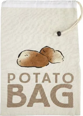 Produktbild von tasche Kartoffeln 26 x 38 cm Baumwolle beige