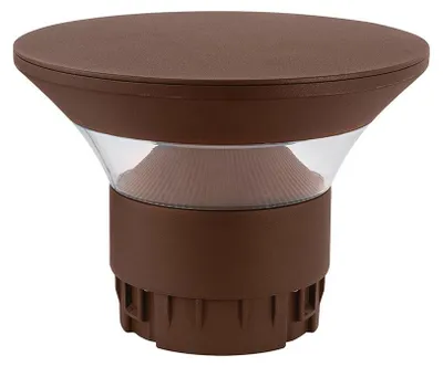 Productafbeelding van Ges2381 Borne, LED, diffuus, 360°, kleurtemperatuur 3000K/4000K/5000K, IP65, aluminium, bruin, behandeling C4 - Gealuce